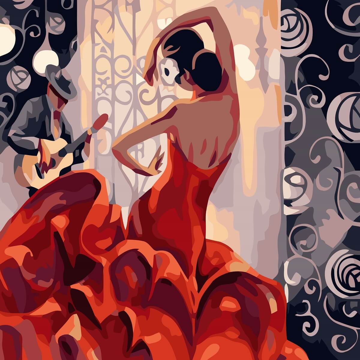 Рисунки на тему фламенко