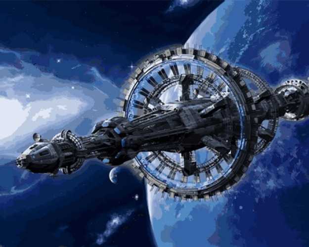Набор для рисования по номерам Космическая станция, арт. VP740