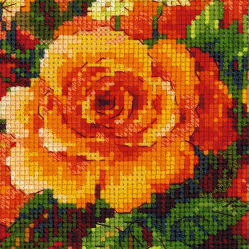 Вышивка Риолис 2057 «Июльские розы»