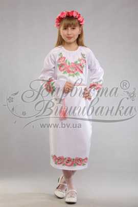 Платье детское с рукавами (5-10 лет) ПД-020